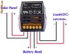 Regulator(Controlor) de incarcare pentru panouri solare 12/24 V 10 A