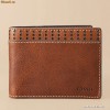 Portofel piele barbati FOSSIL ML286188231 ORIGINAL, nou cu eticheta, compatibil dimensiuni cu bacnotele autohtone, IN CUTIE METALICA FOSSIL