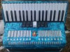 VAND ACORDEON PARROT NOU ,ALBASTRU ,CURELE LATE ALB CU NEGRU DIN PIELE