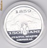 Moneda Romania 5 Lei 2009 - Proof (argint 0.999) - 150 ani Statul Major General