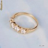 INEL deosebit FILAT IN AUR GALBEN de 14k (gold filled) cu 4 pietre Swarovski foarte stralucitoare! Cadoul perfect! Marimea 7 US!!!