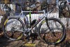 Roti bicicleta cursiera semicursiera Gipiemme Tecno 416 negre, profil inalt (4cm), 16 spite aero, aplatizate, piese cursiere semnicursiere bicicleta