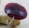 _ 925 Argint Marcat, Natural  Indian  Ruby  _  INEL -  Marimea 8,75  (diametru 18,78 mm)  Rubin