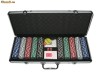 Set poker 500 jetoane in servieta de aluminiu