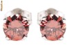 Cercei STUD cu 2 BRILIANTE roz de 5.3 mm (2*0.60 carate), VS, cu certificat de autenticitate !!