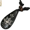 Pandantiv Tribal cu Lantisor din Sfoara Cerata NFW-115