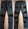 Blugi BEBE skinny strech rock trash disco vintage cu insertii de plasa  xs/s