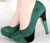 Pantofi verzi casual pumps dama/dame/femei cu toc (cod HA-015)