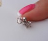 Cercei STUD cu 2 BRILIANTE de 4.5 mm (2*0.30 carate), VS, cu certificat de autenticitate !!