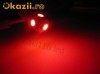 bec led T10 W5W rosu leduri pozitie 5 smd- pozitie, interior sau numar, led-uri, becuri pozitie, lumini masina