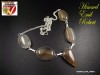 Colier din argint cu  Lapte cu Cafea Agate, L=48.26cm  36.7gr. No107