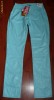 Pantaloni dama DIESEL, bleu aqua, ORIGINALI, material subtire ce imita pielea, marimea 27, noi-nouti - MODEL IN TREND!!!