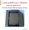 Caddy pt ThinkPad IBM ultrabay (hdd SATA 9.5mm) T60 T61 T60p T61p T40 T41 T42 T43 T40p T41p T42p T43p X4 dock X60 X61 X60s X61s R50 R51 R52 Z60 Z61 ..