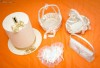 Casuta de bani nunta, cosulete flori nunta, geanta mireasa, pernuta verighete | accesorii nunta culoare ivory | Ploiesti