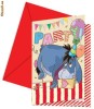 Set de 6 invitatii de petrecere copii cu plicuri WINNIE ALPHABET