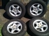 Set 4 jante aliaj 16 5x112 originale Mercedes ML cu anvelope m+s 235/70/16
