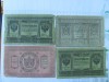 Lot de patru bancnote Rusia / Siberia - 1918