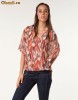 Bluzita Bershka marimea S imprimeu pene Mokazie!