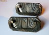 DOUA MANERE METALICE PENTRU SERTARE - ART DECO, BELGIA, CCA.1930 DOUA MANERE METALICE PENTRU SERTARE - ART DECO, BELGIA, CCA.1930