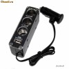 Priza tripla auto cu USB