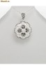 Pandantiv floare din argint cu marcasite 17-1-i23307