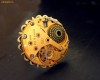 inel steampunk  rotund  (realizat din piese de ceas) bronz si auriu