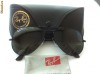 OCHELARI RAYBAN - RAY BAN Aviator 3025 polarizati 58[]14 - rama neagra lentila verde