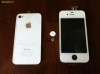 kit transformare iphone 4 din black in white alb sau negru complet. lcd touchscreen digitizer capac baterie buton home set complet alb negru MONTAJ