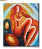 Tablou modern 60x50cm ulei pe panza  - Fantezie -