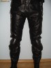Pantalon piele moto barbati