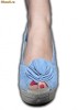 SANDALE DAMA PLATFORMA INALTA 12 CM, PIELE INTOARSA NATURALA 100% DIVERSE CULORI, NR  35- 40