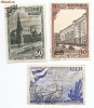 1947 RUSIA ANIVERSARI MOSCOVA 3V. OBLITERATE