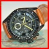 IN STOC, CEL MAI MIC PRET * Ceas de bama barbatesc, casual, curea piele, data si cronograf FOSSL Decker CH2687 * NOU * ORIGINAL * GARANTIE
