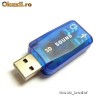 Placa de Sunet Externa Virtual 5.1 Virtual 3D Sound Channel Albastru Solutia Ideala Mixat +++livrare gratuita+++