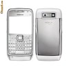 Carcasa Nokia E71 alba NOUA (fata, mijloc / miez cu piese, capac baterie, butoane laterale si tastatura)