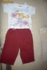set fetita  pt joaca gradi     pantalon blug subtire culoare rosu si tricou dragalas ..mas 18 luni merge lejer d ela 14 luni