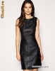 ROCHIE DE PIELE BERSHKA--NOUA CU ETICHETA---MOKAZIE--