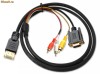 Adaptor HDMI - VGA + RCA