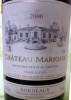 * Vin de colectie - vechi  -  Bordeaux 2000  Chateau Marjosse
