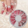 Carusel cu strasuri colorate Nr 5, decoratii, decoratiuni strasuri 2mm, 1800 buc ,nail art 3D, pentru unghii false sau naturale