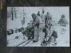 Fotografie originala cu soldati germani pe frontul de est WW2 iarna.