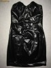Rochie de club/okazie scurta Zara,imitatie de piele,model deosebit,SUPER CALITATE-PRET!