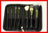 Trusa 7 Pensule Machiaj Profesionale Par Natural MAC HELLO KITTY pentru fard blush fond de ten pudra ruj - PROMOTIE
