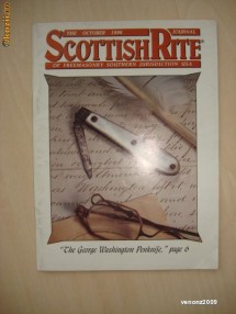 SCOTTISH RITE - THE OCTOBER 1996 JOURNAL OF FREEMASONRY SOUTHERN JURISDICTION USA foto