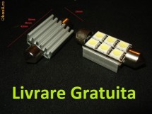 Vand Led leduri auto, C5W 6Smd CANBUS fara eroare de bec ars