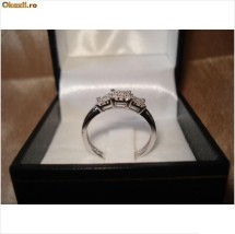 Superb inel din aur alb cu 27 de diamante naturale, 0.25ct - NOU