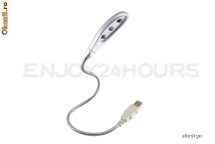 Lampa USB Cu 3 Leduri Pentru Laptop / PC Flexibila