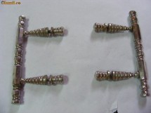 MANERE INOX ,pentru TAVA ,foarte vechi,ANTICHITATE ,ORIGINALE foto