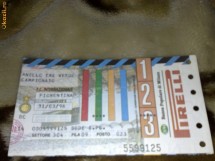 Campionatul Italiei - Bilet meci de fotbal -  Inter Milano - Fiorentina - 31 martie  1996 foto