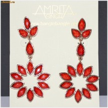 *** Cercei AMRITA SINGH, Dama / Femei, Suflat cu AUR 18K, Bijuterie Indiana, 100% AUTENTIC, ERC 03 *** foto